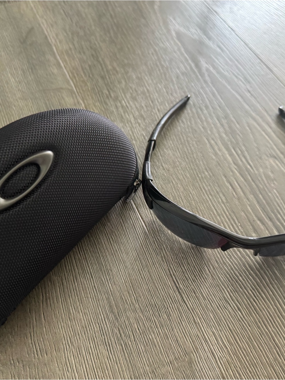 Oakley Black Sunglasses with Black Zippered Case